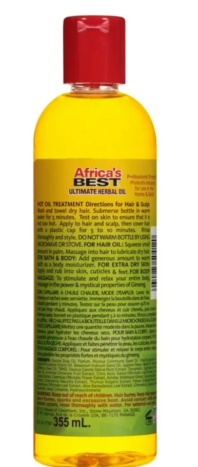 Africa's Best - Ultimate Herbal Oil 8 Oz. * BEAUTY TALK LA *