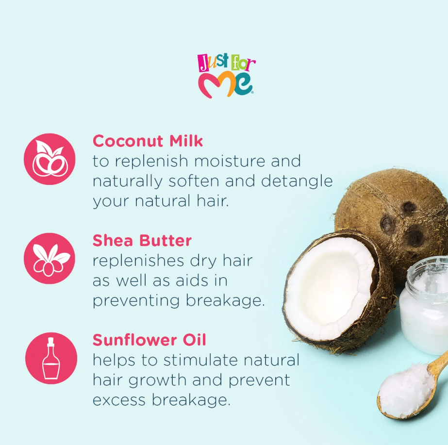 Just For Me Oil Moisturizing Hair Milk, 10 fl oz., All Hair Types