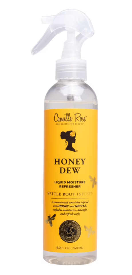 Camille Rose Honey Dew Hydrate & Shine Moisture Refresher Spray with Honey & Nettle Root, 8oz