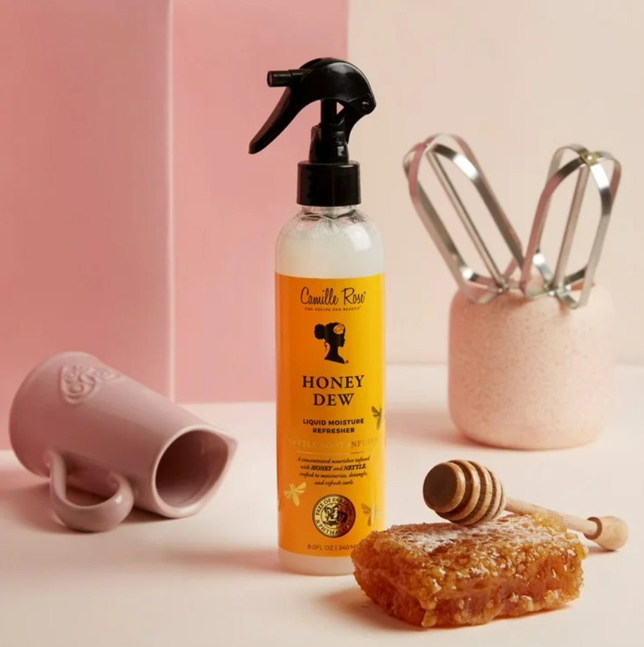 Camille Rose Honey Dew Hydrate & Shine Moisture Refresher Spray with Honey & Nettle Root, 8oz