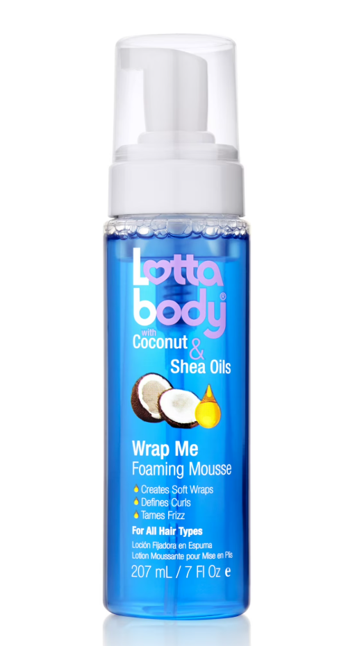 Lottabody Wrap Me Foaming Curl Mousse with Coconut and Shea Oil, 7 Oz