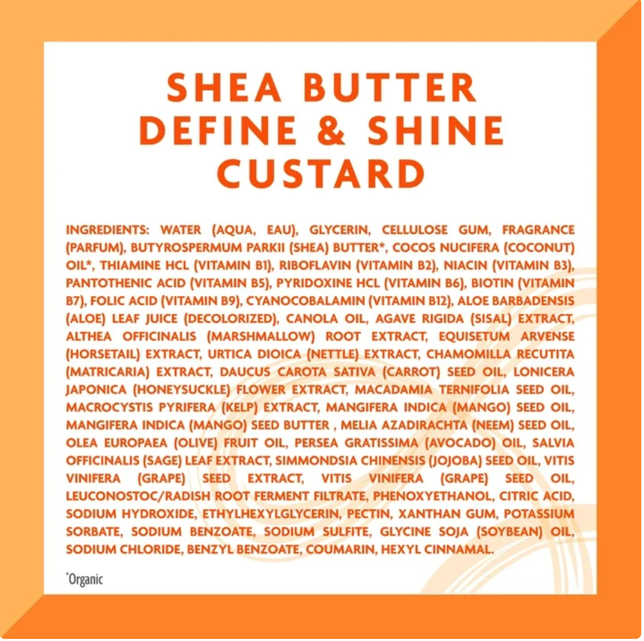 Cantu Define & Shine Custard with Shea Butter, 12 fl oz