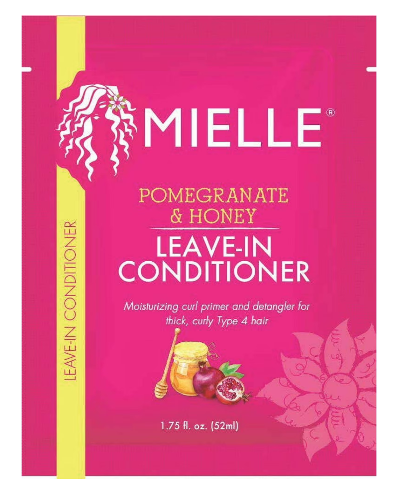 Mielle Pomegranate & Honey Leave-In Conditioner Packette, 1.75 oz, Frizz Control, All Hair, Squeeze