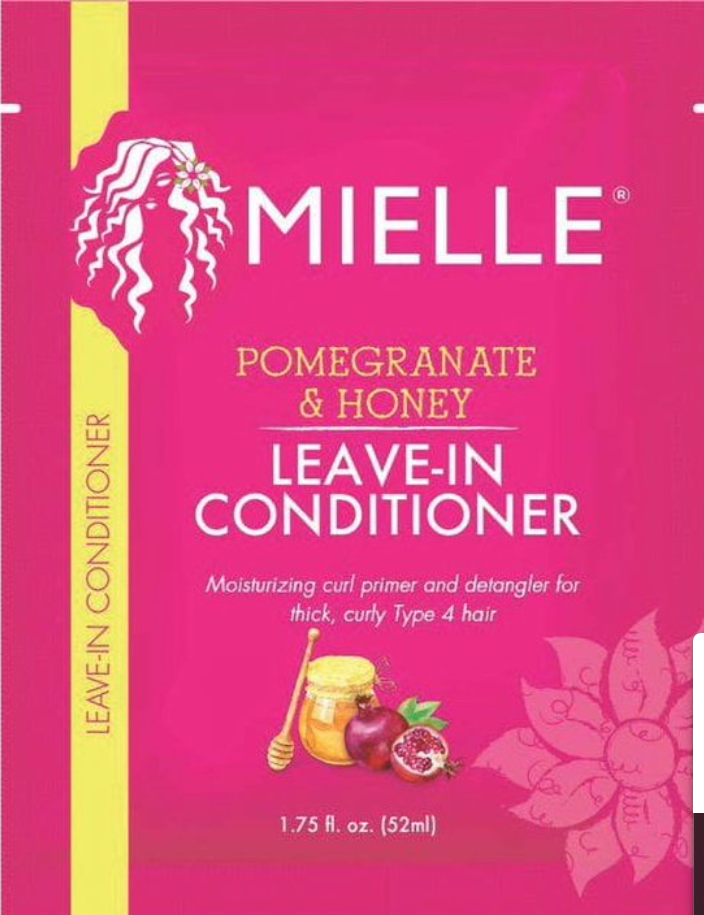 Mielle Pomegranate & Honey Leave-In Conditioner Packette, 1.75 oz, Frizz Control, All Hair, Squeeze