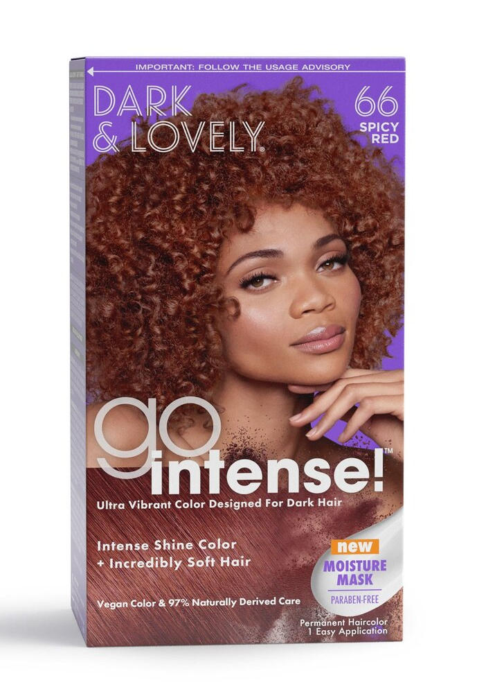 Dark & Lovely Go Intense! Ultra Vibrant Permanent Hair Color, 66 Spicy Red