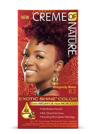 Creme Of Nature Exotic Shine Permanent Hair Color, Burgundy, 6.2