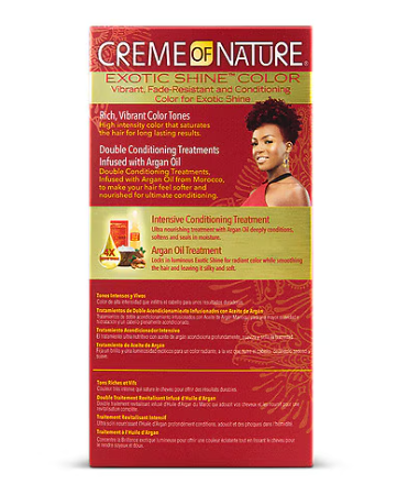 Creme Of Nature Exotic Shine Permanent Hair Color, Burgundy, 6.2