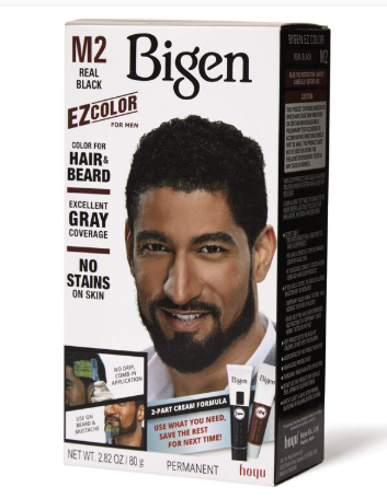 Men's EZ Permanent Hair Color M2 Real Black