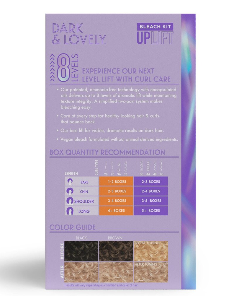 Dark and Lovely Uplift Hair Bleach Kit, Bleach Blonde