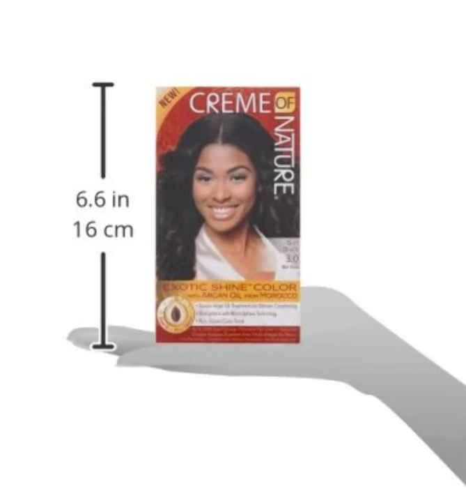 Creme of Nature Permanent Hair Color Soft Black 3.0