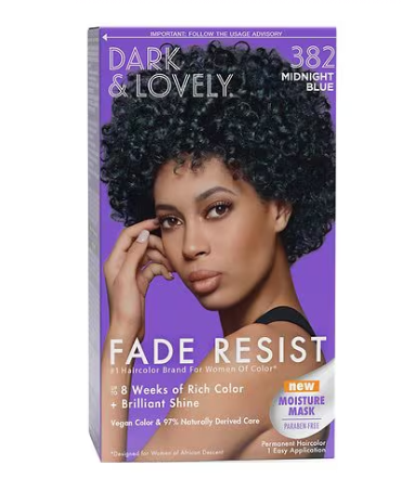 Dark and Lovely Rich Conditioning Hair Color, Midnight Blue 382