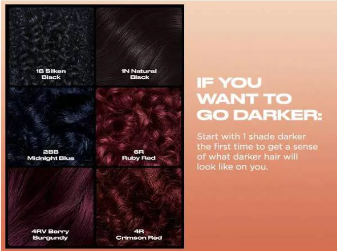 Clairol Textures & Tones Permanent Hair Color Cream 1B