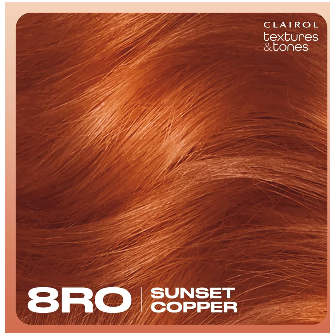 Clairol Textures & Tones Permanent Hair Color Cream 8RO