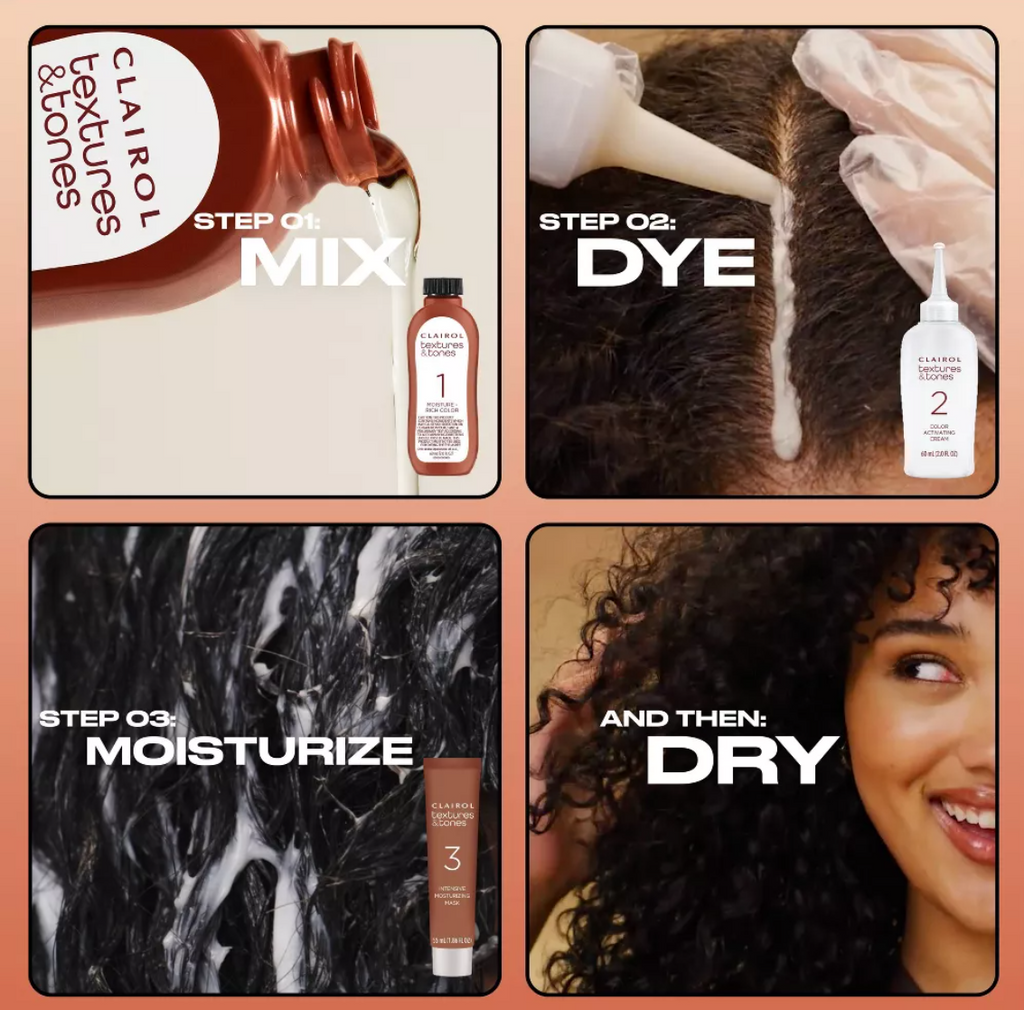 Clairol Textures & Tones Permanent Hair Color Cream 8RO