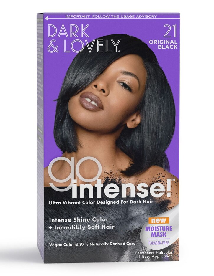 Dark & Lovely Go Intense! Ultra Vibrant Permanent Hair Color, 21 Original Black