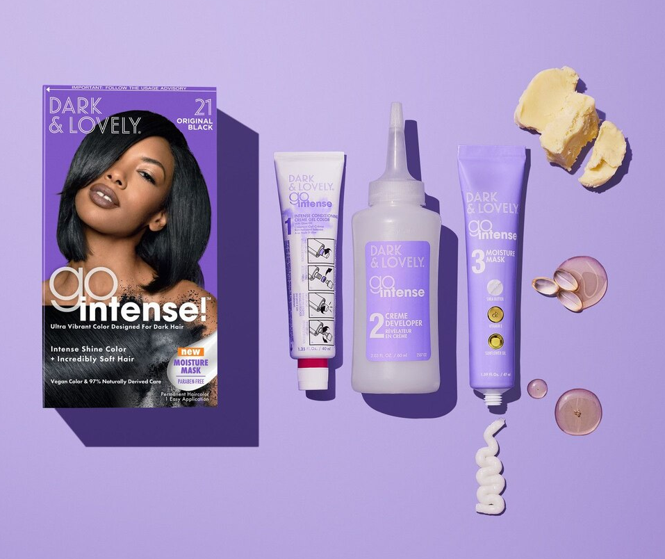 Dark & Lovely Go Intense! Ultra Vibrant Permanent Hair Color, 21 Original Black