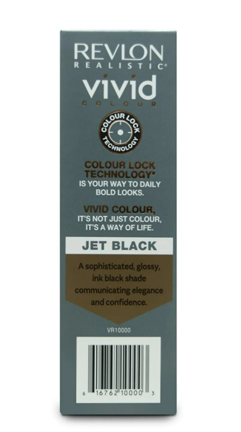 Revlon Realistic Vivid Colour Protein Infused Permanent Color Hair Jet Black