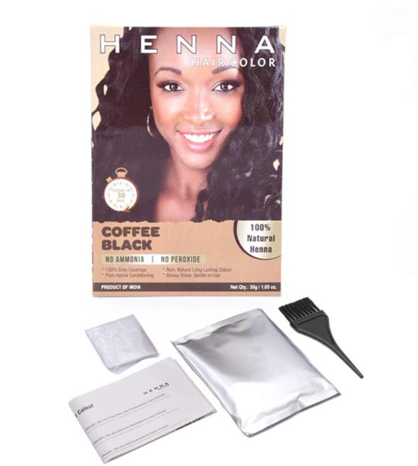 Henna Hair Dye Black Coffee Hair Color 100% Pure & Natural Henna Beauty Colors