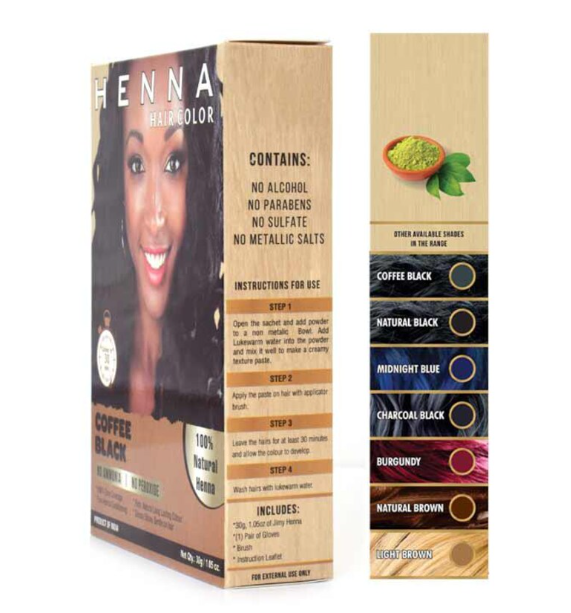 Henna Hair Dye Black Coffee Hair Color 100% Pure & Natural Henna Beauty Colors