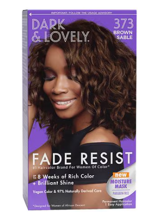 Dark and Lovely Fade Resistant Rich Conditioning Hair Color, Brown Sable 373