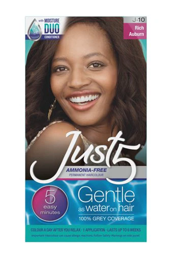 Just 5 Ammonia-Free Permanent Haircolor – Rich Auburn (J-10)