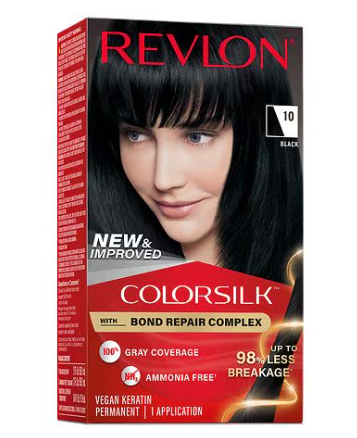 Revlon ColorSilk with Bond Repair Complex, Black 10