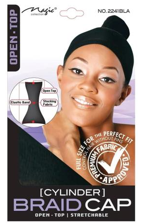 Open Top & Stretchable Cylinder Braid Cap