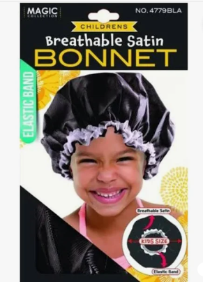 MAGIC COLLECTION Kids Satin Bonnet