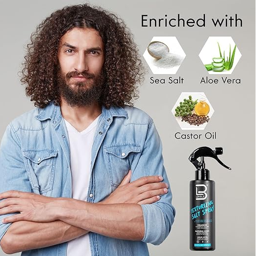 L3 Level 3 Sea Salt Texturizing Spray - Creates Beachy Waves and Texture - Casual Hair Finish