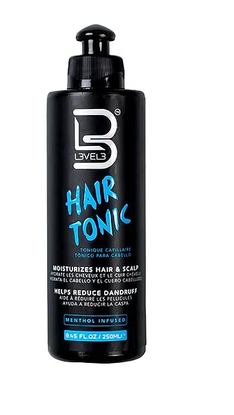 L3 Level 3 Hair Tonic - Hair Moisturizer for Women and Men - Fresh Impact for Extra Shine and Hair Volume