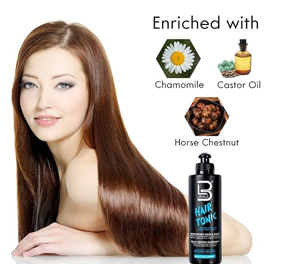 L3 Level 3 Hair Tonic - Hair Moisturizer for Women and Men - Fresh Impact for Extra Shine and Hair Volume