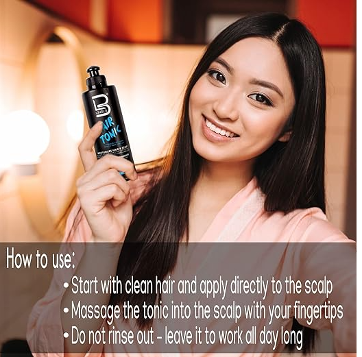 L3 Level 3 Hair Tonic - Hair Moisturizer for Women and Men - Fresh Impact for Extra Shine and Hair Volume