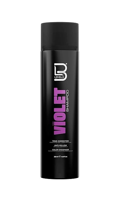 L3 Level 3 Violet Shampoo with Color Protection - Moisture Balance - Hair Repair and Strengthen - 9.47 Fl Oz