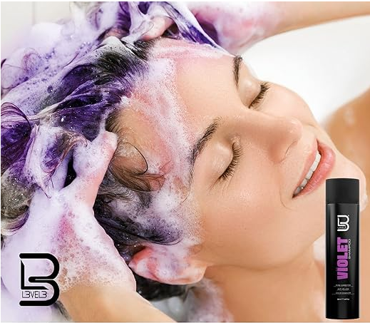 L3 Level 3 Violet Shampoo with Color Protection - Moisture Balance - Hair Repair and Strengthen - 9.47 Fl Oz