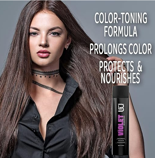 L3 Level 3 Violet Shampoo with Color Protection - Moisture Balance - Hair Repair and Strengthen - 9.47 Fl Oz