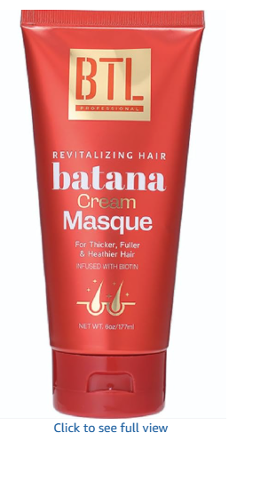 BTL Batana Cream Hair Masque | For Thicker, Fuller, & Healthier Hair | Infused with Biotin | 6oz
