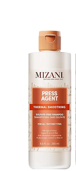 Mizani Press Agent Sulfate-Free Shampoo Detangles and Moisturizes Hair For Heat, 8.5 Fl Oz