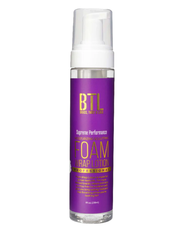 BTL Professional Moisture Sculpting Foam Wrap Mousse Supreme Performance 8oz