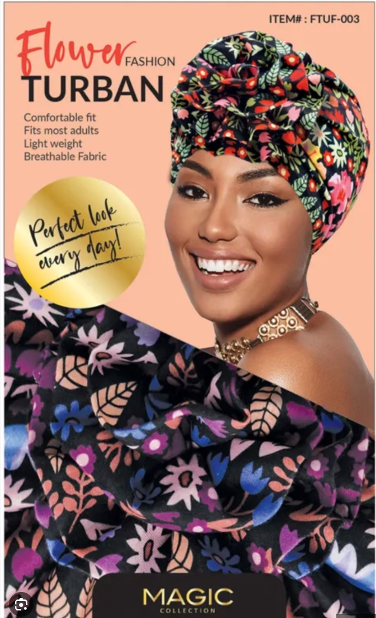 Magic Collection Fashion Turban - Flower