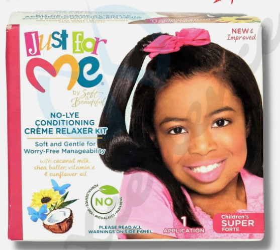 Soft & Beautiful Just for Me No-Lye Conditioning Creme Relaxer Kit-Children's Super