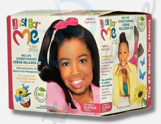 Soft & Beautiful Just for Me No-Lye Conditioning Creme Relaxer Kit-Children's Super