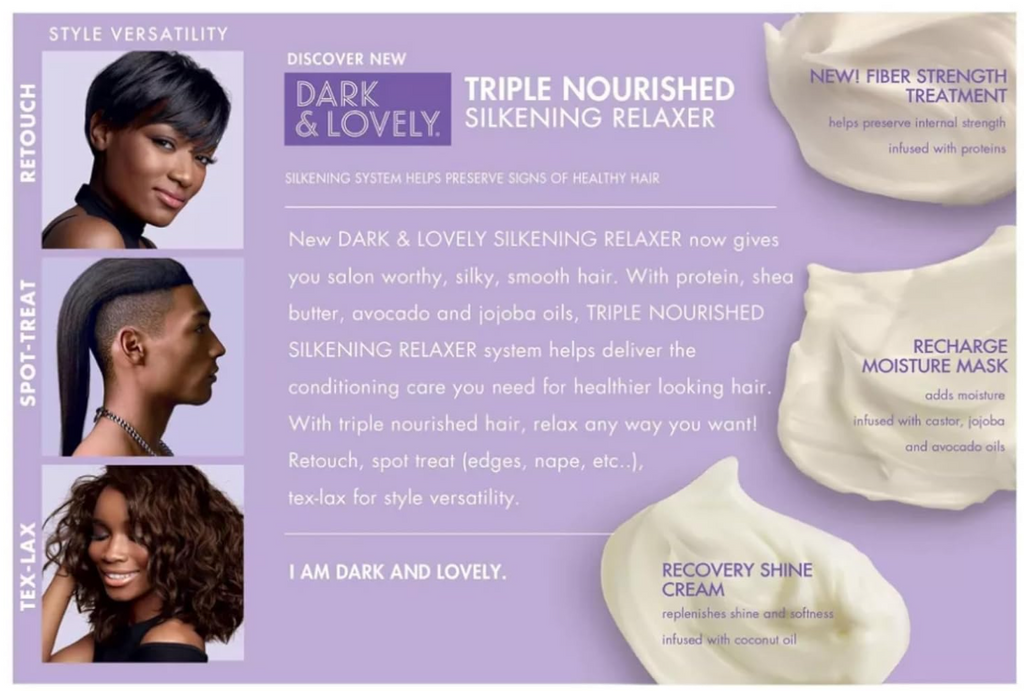 Dark and Lovely Triple Nourished Silkening Relaxer