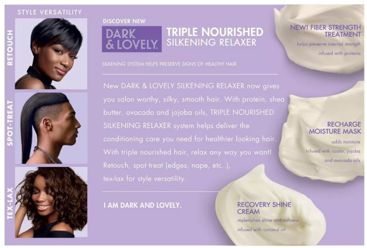 Dark and Lovely Triple Nourished Silkening Relaxer