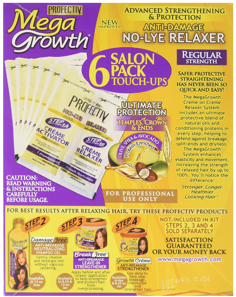 Mega Growth Anti Damage No Lye Hair Regular Strength Relaxer