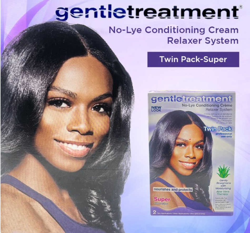 Gentle Treatment No-Lye Conditioning Creme Relaxer System - (Super) Twin Pack
