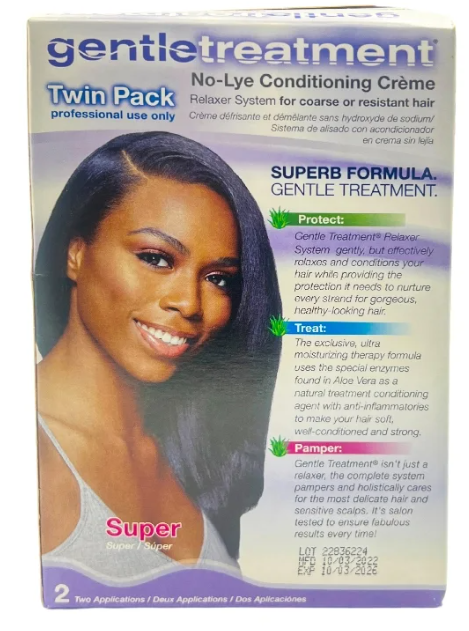 Gentle Treatment No-Lye Conditioning Creme Relaxer System - (Super) Twin Pack