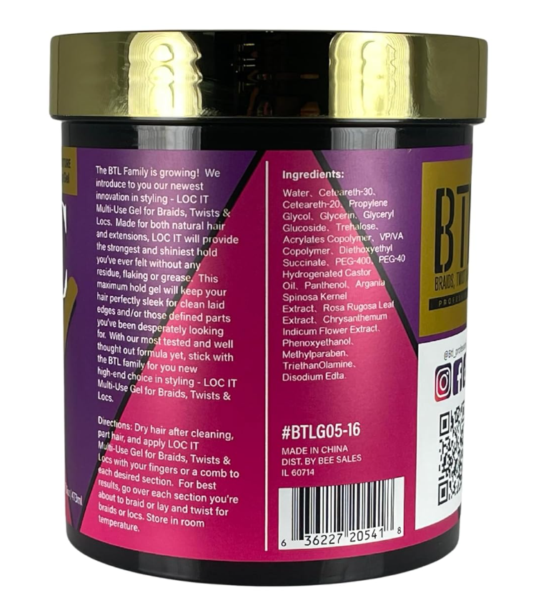 BTL LOC IT! Styling Gel, 16 Oz