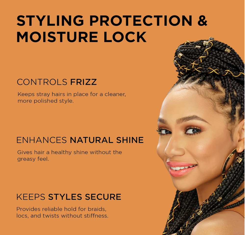 African Pride African Pride Black Castor Braid, Loc & Twist Gel, 8.0 oz