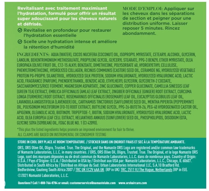 ORS Olive Oil Max Moisture Super Softening Deep Treatment Hair Conditioner, 20 oz