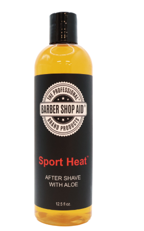Barber Shop Aid Sport Heat Aftershave with Aloe 12.5oz